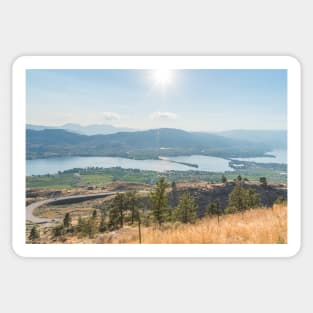 View of Osoyoos From Anarchist Mountain Viewpoint Sticker